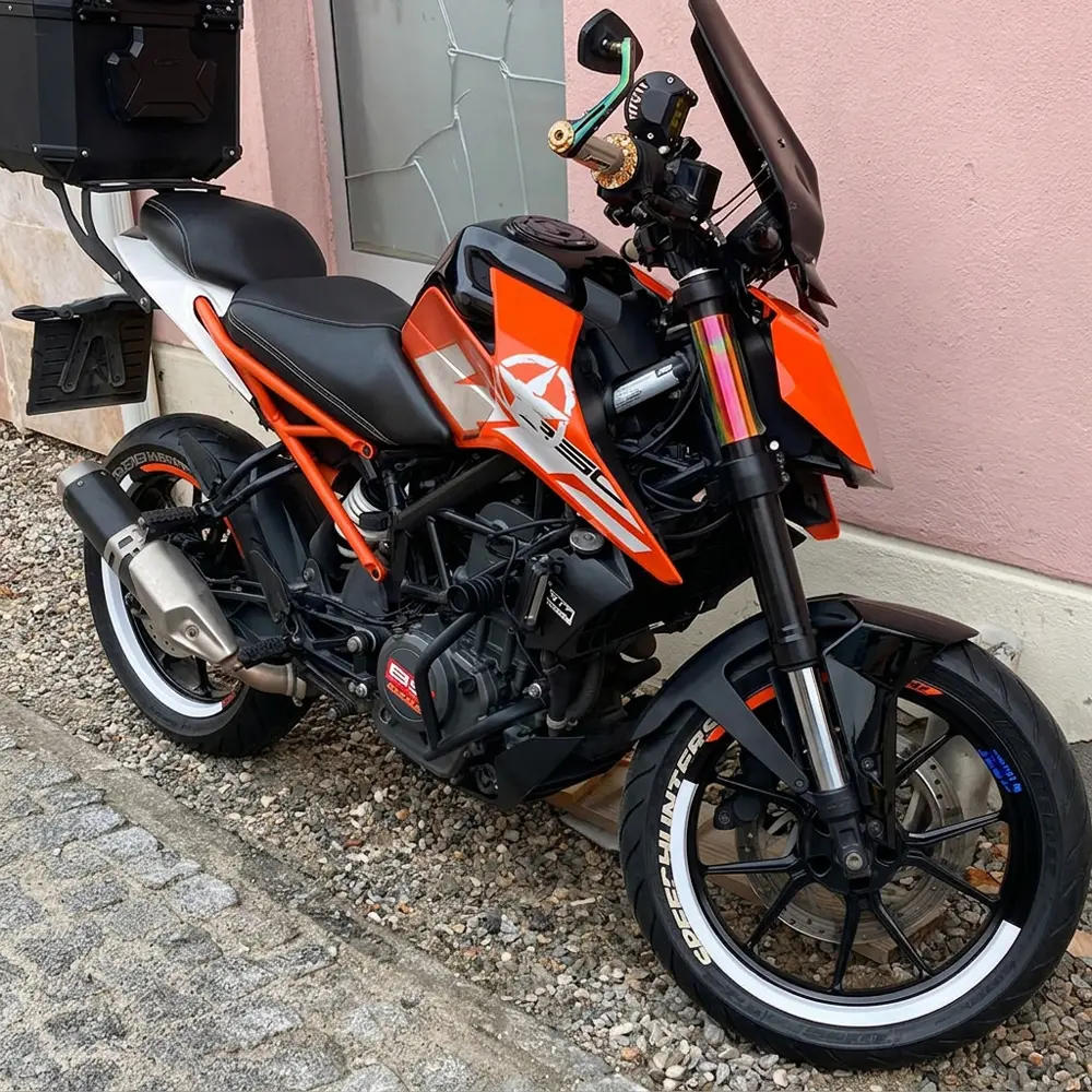 Çınar Extreme Yarım Jant İç Jant Şeridi Floresan Beyaz Motosiklet Sticker 
