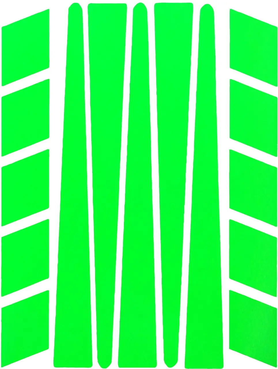 Şerit Şeklinde Floresan Yeşil Sticker Çınar Extreme 