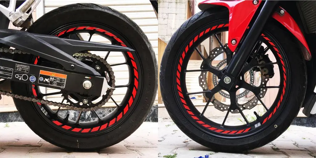 Tam Tur Reflektif Kırmızı Supersport İç Jant Şeridi Sticker Çınar Extreme 